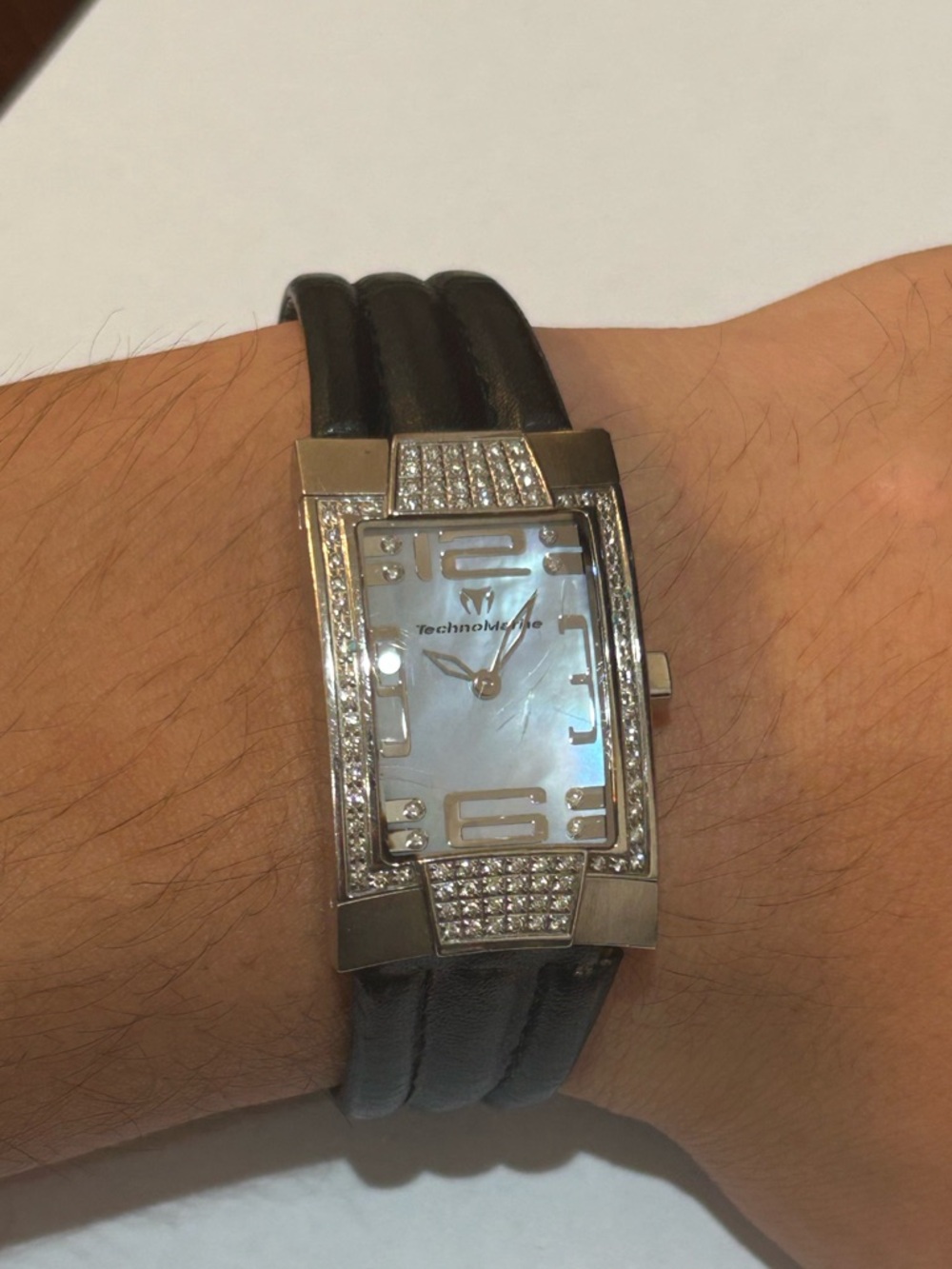 Technomarine Sport Watch Diamond Bezel + Mother-of-Pearl Dial